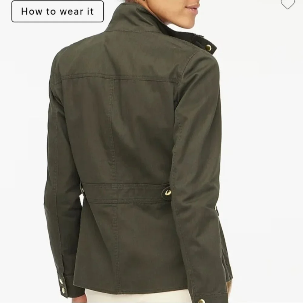 J. Crew Dark Green Field Jacket Size XS
